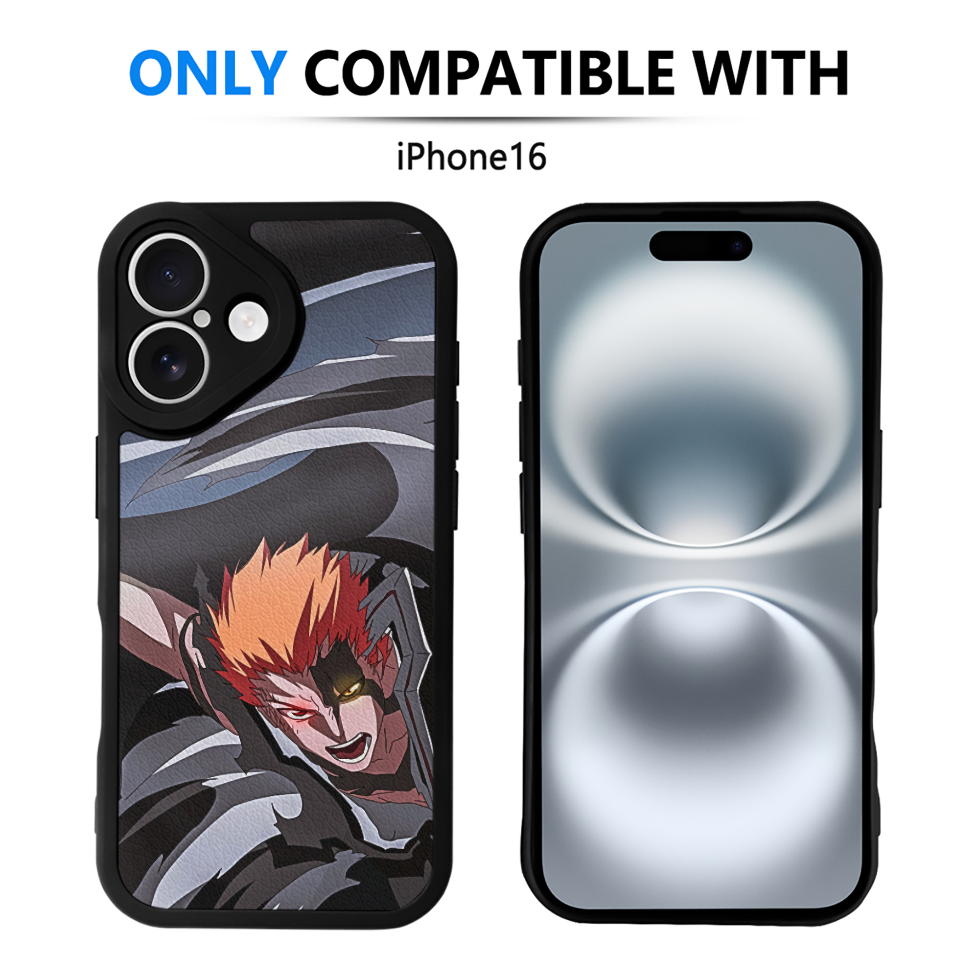 （画像用） ブリーチ BLEACH 【iPhone 16シリーズ対応】シリコンスマホケース（レザー調） 材質：シリコン